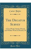 The Decatur Survey: A Two Weeks' Study of Social and Welfare Work in Decatur, Ill (Classic Reprint)