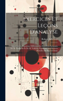 Exercices Et Leçons D'analyse