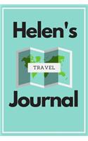 Helen's Travel Journal: Personalized lined journal, notebook or travel diary. 6x9 Softcover 110 lined pages - Great Travel Gift!