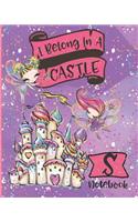 I Belong In A Castle Notebook S