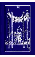 IV: Four of Wands Tarot Diary Log Book, Record and Interpret Readings, Daily Draw Journal