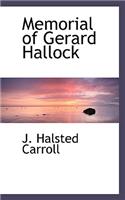 Memorial of Gerard Hallock