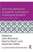 Teaching Writing for Academic Purposes to Multilingual Students