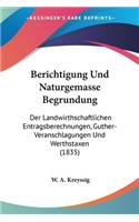 Berichtigung Und Naturgemasse Begrundung