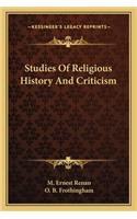 Studies Of Religious History And Criticism