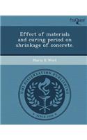 Effect of Materials and Curing Period on Shrinkage of Concrete