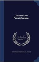 University of Pennsylvania ..
