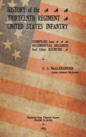History Of The Thirteenth Regiment United States Infantry