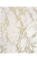 Marble and Gold Foil Notebook