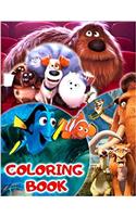 Coloring Book: Ice Age, Nemo, Dory, the Secret Life of Pets. Great Book for Children.