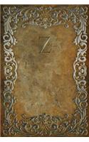 Monogram "Z" Journal: (26 Monogram Rustic 365 Lined)