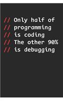 Funny Programmer Notebook - Web Developer Journal Planner