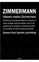 Zimmermann Notizbuch