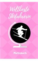 Weltbeste Skifahrerin Notizbuch: A5 Notizbuch BLANKO Skifahren Buch - Geschenk für Skifahrer - Ski Fahren - Skifahren - Ski-Fans - Geschenkidee - Wintersport - Schönes Buch - Journa