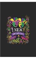 New Orleans: New Orleans Journal/Notebook Blank Lined Ruled 6x9 100 Pages