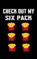 Check Out My Six Pack: Funny Food Meal Planner 120 pages 6"x9"