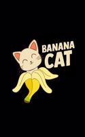 Banana Cat: 6x9 Banana - blank with numbers paper - notebook - notes