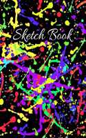 Sketch Book: Abstract Colorful Splatter Cover - 110 Pages (8.5"x11") Sketchbook Blank Paper for Drawing, Painting, Doodling & Writing - Sketchbook for Artist (Ar