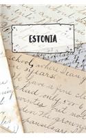Estonia: Ruled Travel Diary Notebook or Journey Journal - Lined Trip Pocketbook for Men and Women with Lines