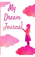 My Dream Journal: Self Exploration and Reflection, Black and White Illustrated, Double Page Spread, Dream Log, Medium Size