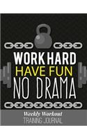 Weekly Workout Training Journal