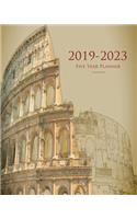 2019-2023 Colosseum Five Year Planner: 60 Months Planner and Calendar, Monthly Calendar Planner, Agenda Planner and Schedule Organizer, Journal Planner and Logbook, Appointment Notebook, 