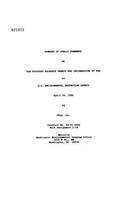 Summary of Public Comments on the Proposed Research Permit for Incineration at Sea to U.S. Environmental Protection Agency