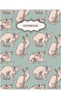 Notebook: Sphynx Cat Journal - Pet Activity Log Book Track Wellness and Health, Daily Activities, Veterinarians Visit - Pet Remembrance Workbook - Cat and Ani(Cat Notebooks)