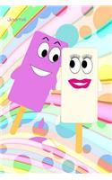 Journal: Sweet Treats Popsicle Diary 6 X 9 Planner for Keeping Goals, Lists and Writing Skills for Women, Girls and Teens