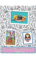 Write and Draw Journal: Writing Notebook for Kids, with Space for Writing and Drawing: Preschool Learn to ... Book, 100 Pages 8.5"x11"