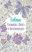 Colour Flowers, Bees & Butterflies