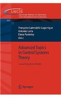 Advanced Topics in Control Systems Theory