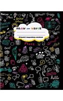 DRAW and WRITE primary composition notebook, 8 x 10 inch 200 page,