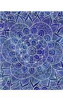 Bullet Journal Notebook Mandala Pattern 3: 172 Numbered Pages with 160 Dot Grid Pages, 6 Index Pages and 2 Key Pages in Large 8 X 10 Size for Journaling, Writing, Planning or Doodling.