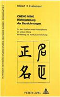 Cheng Ming: Richtigstellung Der Bezeichnungen