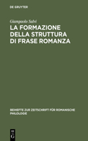 formazione della struttura di frase romanza