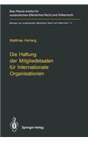 Die Haftung Der Mitgliedstaaten Für Internationale Organisationen