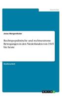 Rechtspopulistische und rechtsextreme Bewegungen in den Niederlanden von 1945 bis heute