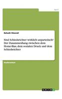 Sind Schiedsrichter wirklich unparteiisch? Der Zusammenhang zwischen dem Home-Bias, dem sozialen Druck und dem Schiedsrichter