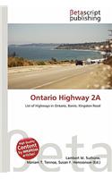 Ontario Highway 2a: (English)