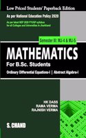 Mathematics For B.Sc. Students Semester III: MJ-4 & MJ-5 | Ordinary Differential Equations-I | Abstract Algebra I - NEP 2020 Jharkhand