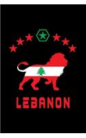 Libanon Löwen Notizbuch