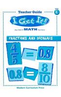 I Get It! Fractions and Decimals, Level E