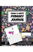 Draw & Write Primary Journal: School Design (8) - Kids Primary Drawing Writing Journal - Story Notebook For Home & School [Classic]