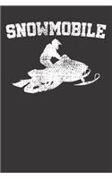 Notebook: Snowrider Snowmobiling Gift Snowmobile Dot Grid 6x9 120 Pages