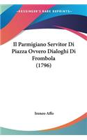 Il Parmigiano Servitor Di Piazza Ovvero Dialoghi Di Frombola (1796)