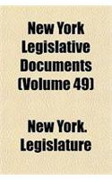 New York Legislative Documents Volume 49