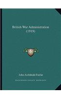British War Administration (1919)