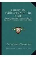 Christian Evidences and the Bible