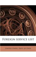 Foreign Service List